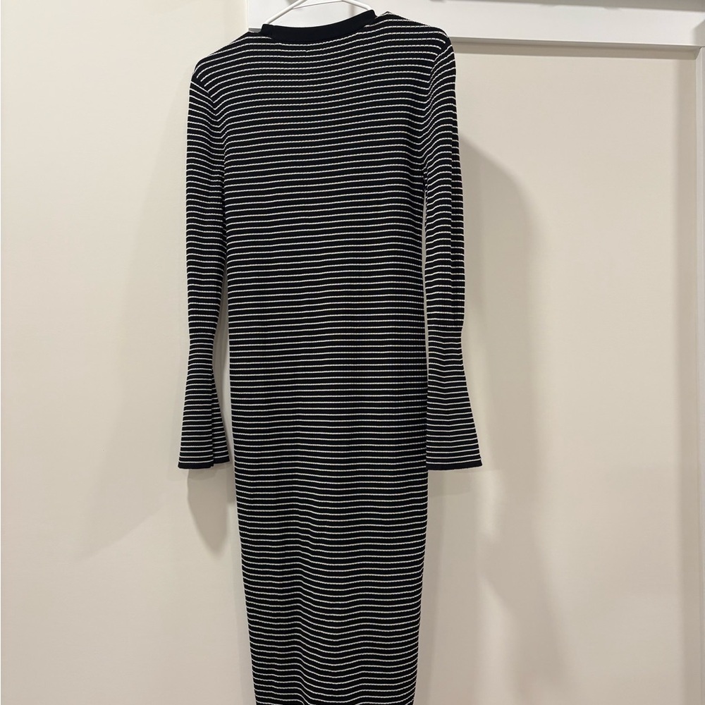 a new day Black and White Striped Long Sleeve Dress - Picture 6 of 8